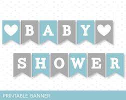 Blue Banner Grey Banner Oh Baby Banner Oh Boy Banner Printable Banner With Lette Baby Shower Banner Boy Baby Shower Banner Boy Printable Baby Shower Banner