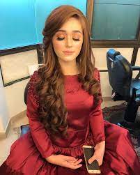 These Two Looked Amazing On Their Bridal Shower In Our Soft Nature Makeup Fatymaamin Fatymaaminbride Hairstyles For Gowns Hair Styles Long Hair Styles