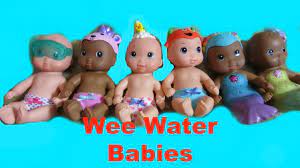 Your little one — if under 6 months old — should be receiving both nutrition and hydration from breast milk or formula, not water. Walmart Wee Water Babies Unboxing By Cutie Pie Babies Help Us Name Them Youtube