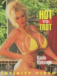 KAYLA KLEEVAGE TIFFANY TOWERS Rare Original 2-Sided 8.5