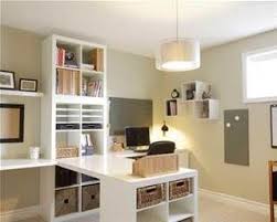 If configured correctly, any space — regardless of size — can accommodate two people. Home Office Planned Home Office Storage Traditional Home Office Home Office Decor