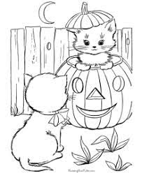 Click on any halloween picture above to start coloring. Halloween Coloring Pages Cats Dogs And Bats
