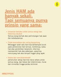 Maybe you would like to learn more about one of these? Amnesty International Indonesia On Twitter Ham Penting Nggak Sih Penting Banget Ham Mengatur Pemenuhan Kebutuhan Dasar Kita Semua Seperti Pendidikan Makanan Dan Tempat Tinggal Yang Layak Ham Juga Mendorong Perlindungan Dari Kekerasan
