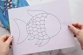 The fish is a main character in a children's book written by classic swiss author marcus pfister entitled the rainbow fish. Rainbow Fish Craft With Free Template The Best Ideas For Kids