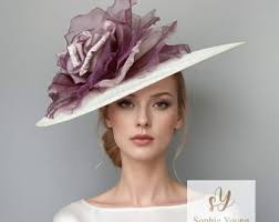 Ivory Fascinator With Nude Blush Statement Flower, Elegant Wedding and Race  Day Hat Large Rose Gold Flower, Royal Ascot Hats