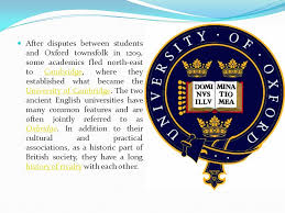 It grew quickly from 1167 when english students returned from the university of paris. Oxbridge 1 Stages Of British Education Primary Education Infant School Or Primary School Reception Age 4 To 5 Year 1 Age 5 To 6 Year 2 Age 6 To Ppt Download