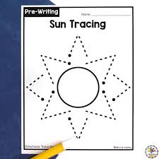 Its best way to start teaches kids on writing of english alphabets. Sun Tracing Worksheets Pre Writing Activity For Preschoolers
