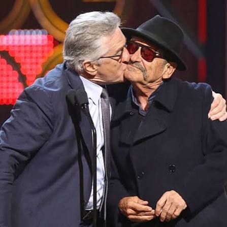 😘 Robert De Niro and Joe Pesci speak onstage during the Spike TV's Guys  Choice held at Sony Pictures Studios on June 4, 2016 in Culver City, CA  #tbt #joepesci #robertdeniro