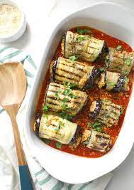 Mediterranean Vegan Eggplant Roll Ups This Savory Vegan Recipe Vegan Eggplant Recipes Vegan Eggplant Savory Vegan