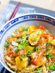 Once the oven has preheated, place the chicken in the oven. Slow Cooker Sweet And Sour Chicken Pinch Of Nom