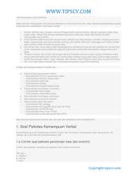 Garis tersebut tidak mem bentuk sudut seperti pada pilihan jawaban yang lainnya. Contoh Contoh Soal Psikotes Ui Tni Dan Polri Tipskarir Pdf Free Download