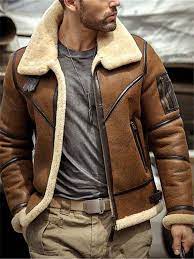 Men S Lapel Solid Color Zip Jacket In 2021 Leather Jacket Men Style Jackets Men Fashion Leather Jacket Men
