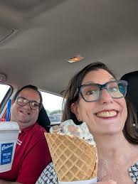 Ed: Hey! What flavor ice cream did you wanted?