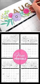 38+ calendar coloring pages for printing and coloring. Free Printables Adult Coloring Book Calendar Botanical Paperworks