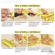 how to blow up foil balloon 1.prepare your foil balloon. Party Propz 10pcs 18 Inch Golden And Silver Star Foil Balloons For Birthday Anniversary Wedding Party Decoration Pack Of 5 Goldensilver10pcs Amazon In Toys Games