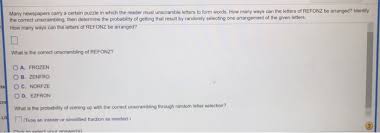 How can i achieve this? Solved Many Newspapers Carry A Certain Puzzle In Which Th Chegg Com