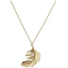 Alex Monroe Big Single Feather Pendant Necklace Gold Gold Feather Necklace Simple Silver Jewelry Feather Pendant