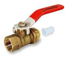 Free shipping on orders over $99! The Plumber S Choice 3 4 In Push X Female Full Port Ball Valve Water Shut Off For Pex Copper And Cpvc Piping 34upbvf The Home Depot