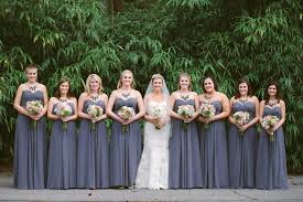 Bel Fiore Bride Caroline Richerson Watson Bel Fiore Bridal Bride Wedding Dresses Lace Grey Bridesmaids