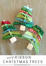 Bake Craft Sew Decorate Easy Ribbon Christmas Trees Classy Clutter Christmas Crafts Christmas Tree Crafts Christmas Countdown Printable