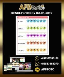 Result Togel Sydney 02 06 2019 Afbtoto Sydney 10 Juli 24 Juni