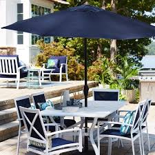 Allen Roth Everchase 7 Piece White Patio Dining Set At Lowes Com In 2020 Patio Patio Furniture Sets Patio Dining Set