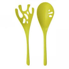 Koziol Shadow Salatbesteck Salatloffel Servierbesteck Solid Senfgrun 3865582 Salatbesteck Besteck Design3000