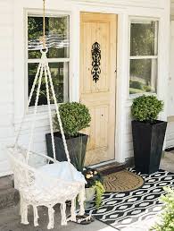 Don't forget to complement the decor with patterned rugs and lace pillows. Hygge Porch Design With Swing Hallstrom Home