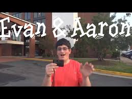 Evan and Aaron ride the Otis glass elevator at the WyteStone Suites