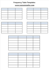 Statistics Teaching Resources Frequency Table Table Template Teaching