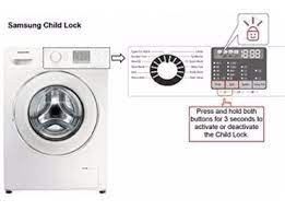Push and hold the spin and. Samsung Washing Machines Child Lock Boxclever