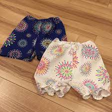 asukaさんはinstagramを利用しています 手ぬぐい 手ぬぐいリメイク 手ぬぐいズボン 手ぬぐいかぼちゃパンツ オーダー品 女の子 男の子 子供服 ベビー服 夏 花火 花火柄 紺 白 fashion diy and crafts crafts