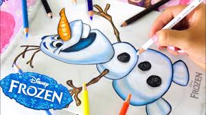 Aquí encontraras las mejores imágenes para colorear imprimir y recortar de frozen la película, pasa un rato agradable con tus hijas o hijos pintando a la princesa elsa, la princesa anna, al inigualable olaf y todos los personajes de esta fantástica historia, solo tienes que elegir la imagen que mas te guste, imprimirla y empezar a pintarla con los niños!, al final podrás recortar la. Coloreando A Olaf Libro Para Colorear Disney Frozen Disney Drawing Olaf Vane V Art Youtube