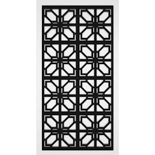 Trex Deco 2 Ft X 4 Ft Black Vinyl Decorative Screen Panel Pack Of 2 2448tx 1 5 Bk Dec The Home Depot In 2020 Decorative Screen Panels Decorative Screens Decorative Fence Panels