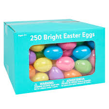 Way To Celebrate Assorted Colors Plastic Easter Eggs 250 Pieces Walmart Com Walmart Com