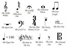 Musical Notation Chart Music Jokes Band Jokes Music Puns