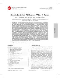Tan ching sin, goh chin hock; Pdf Robotic Controller Asic Versus Fpga A Review