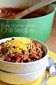 Easy Homemade Chili Recipe Homemade Chilli Recipe Easy Homemade Chili Homemade Chili