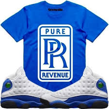 Pure Revenue Sneaker Tees Shirt Jordan 13 Hyper Royal Sneakers Men Fashion Stylish Mens Fashion Urban Clothing Men