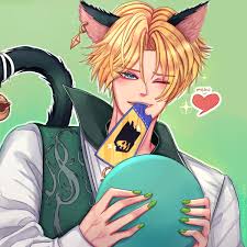 My Take On Floofy Cat Boi Satan From Paws Event Goddammit He S So Uwu In The Event With His Blushing M E O W S Obeyme