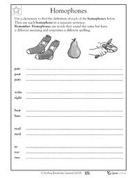 Homophones Worksheets Activities Greatschools Reading Skills Worksheets Third Grade Reading Worksheets Reading Worksheets