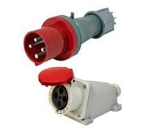 4 Pin Industrial Connector, 63A, IP44