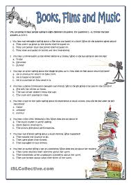 Books Films And Music Vocabulary Book Teaching Activities English Lessons