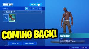 Grab your chance and browse through offers today! Travis Scott Skin Return Release Date In Fortnite Item Shop Travis Scott Skin Coming Back Youtube