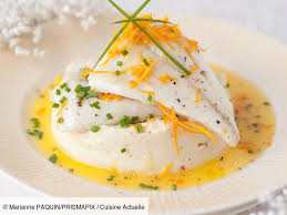 Turbot Au Beurre D Orange Et Puree De Celeri Au Lait De Coco Recettes Recette Recette De Turbot Recette Recettes De Cuisine