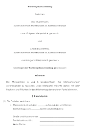 Bei einem vertrag handelt es sich um eine vereinbarung zwischen zwei parteien, die einen bestimmten sachverhalt rechtsgültig regelt. Hier Herunterladen Vertrag Fur Wohnungstausch