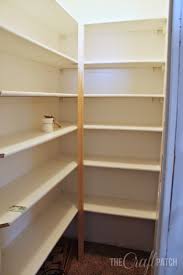 Many pantries have graduated shelf depths. How To Build Pantry Shelving The Craft Patch