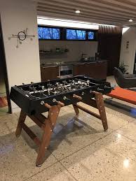 Steel Foosball Table Foosball Mancave Outdoor Games Wood Bar Basement Football Table Game Room Game Table Soccer Sports In 2020 With Images Foosball Table Foosball Table