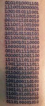 Binary geek tattoo on arm. Binary Tattoo Design Tattoo Pictures Collection