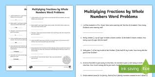 Rachel's famous cookies sold 2/3 as many sugar cookies as peanut butter cookies. Multiplying Fractions By Whole Numbers Word Problems Worksheet